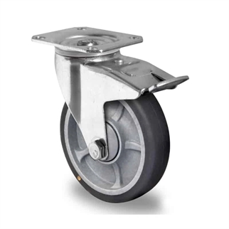 100-mm-Elektrisk-ledende-(ESD)-hjul-Drejehjul-med-bremse-transporthjul